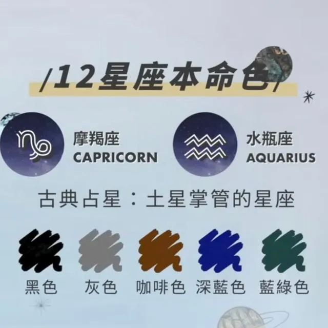 2025年12星座幸運(yùn)色、本命色公開，選對(duì)顏色幫助開運(yùn)